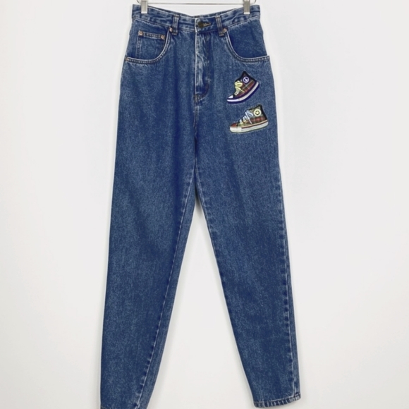 Rare 90s Sneaker Stitched Vintage Jeans Jonathan g - Picture 2 of 8
